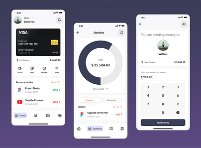 Finance app app design design ui uxui