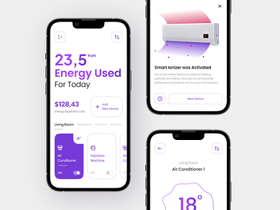 TruePower TM - Smart Home System activity app card clean colour design guard homeautomation minimalist mobile app mobile design mobileui security smarthome technology ui whitemode