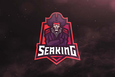 Seaking Sport and Esport Logos design esport esport logo game gaming graphic logo gaming logos mascot mascot logo pirates pirates skull template