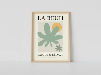 LA BEUH graphic design matisse poster design