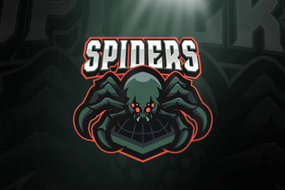 Spider Sport and Esports Logo design esport game gaming graphic logo logos spider spider esport spider gaming spider logo spider mascot spider template sport