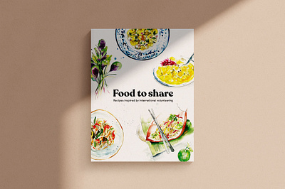 Food to Share art cookbook food illustration