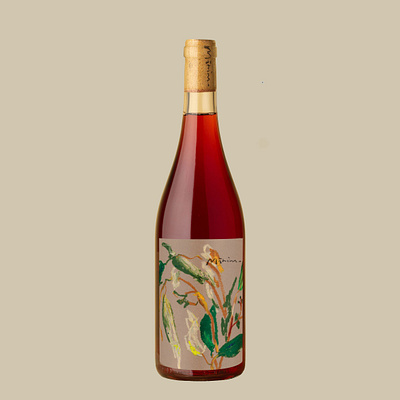 Minim Wine art illustration oil pastel wine wine label