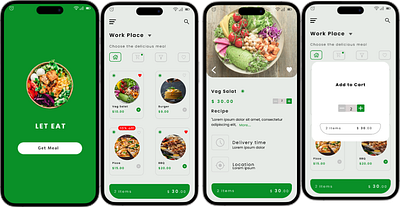 Food ordering app app appdesign branding design graphic design ui uidesign uiuxdesign ux uxdesign webdesign websitedesign