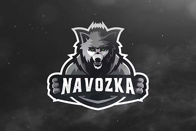 Wolf Sport and Esports Logos design esport game gaming graphic logo logos mascot navozka navozka navozka template navozka game sport ui wolf