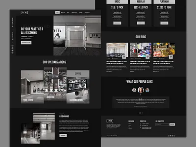 IFM Landing Page 3d branding graphic design logo motion graphics ui