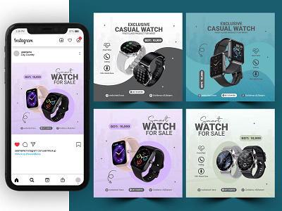 Smart Watch Ads Social Media Post & Product Banner design branding design horology luxury watch smart ads style time timepiec watch lover watch smart watches watchfam watchgeek watchphotography wriswatch