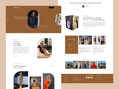 Dina Barel Landing Page 3d branding graphic design logo motion graphics ui