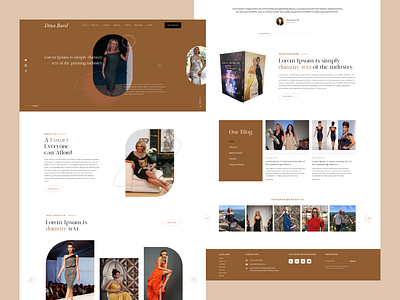 Dina Barel Landing Page 3d branding graphic design logo motion graphics ui