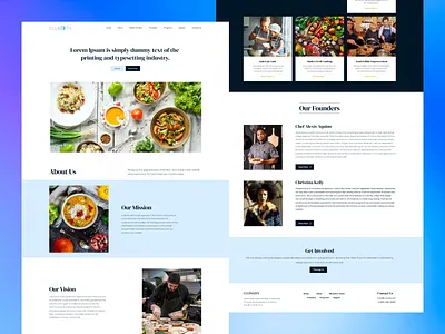 CULINUITY Landing Page 3d animation branding graphic design logo motion graphics ui