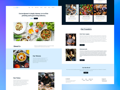 CULINUITY Landing Page 3d animation branding graphic design logo motion graphics ui
