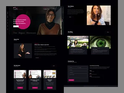 Creative Coaching solution Landing Page 3d animation branding graphic design logo motion graphics ui