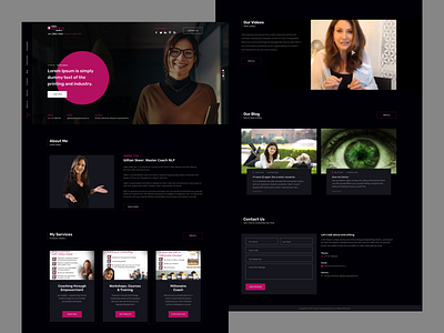 Creative Coaching solution Landing Page 3d animation branding graphic design logo motion graphics ui