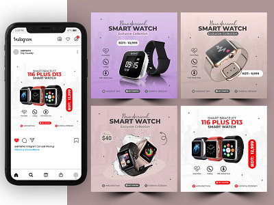 Smart Watch Ads Social Media Post & Product Banner design branding design holorogy luxury watch smart ads smartwatch ads styles time watch smart watchfam watchgeek watchlover watchphotography wriswatch