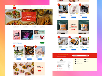 Best Deals Landing Page 3d animation branding graphic design logo motion graphics ui