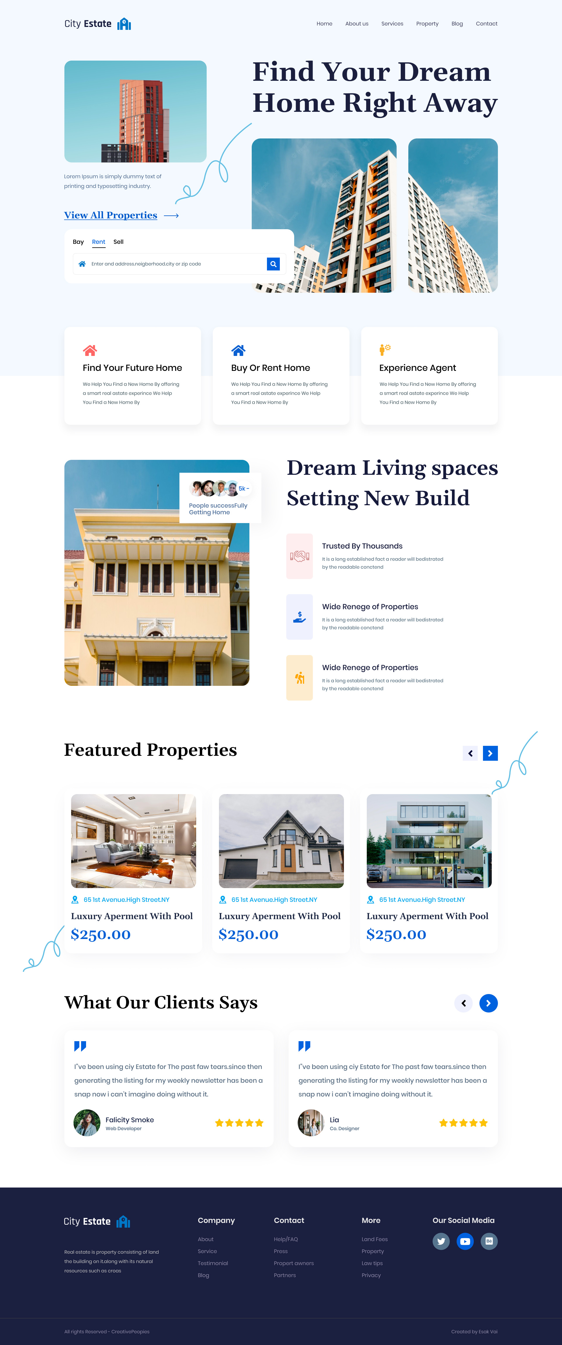 Construction Website constriction website graphic design ui website page