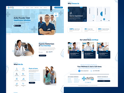 AVITA HELTH Landing Page branding graphic design logo motion graphics ui