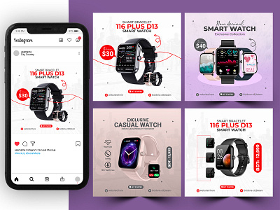 Smart Watch Ads Social Media Post & Product Banner design branding design holorogy luxury watch smart ads smart watch time timepiece watchfam watchgeek watchlovers watchphotography