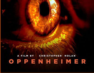 Oppenheimer Movie poster design branding design graphic design illustration movie oppenheimer poster poster design typography vector