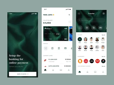Finance Management Mobile App app ui banking cards color colors design design system desing product design search ui uiux