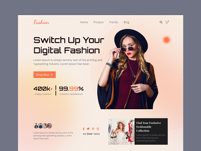 Beauty, clothes, high fashion company website and landing page clothes clothing design e commerce fashion fashion company fashion store figma graphic design high fashion landing page minimal online shop shop store ui ui ux webdesign website workhu
