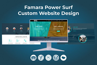 Famara Power Surf Custom Website Design custom website desig user friendly websites visually appealing designs web design services website design website development