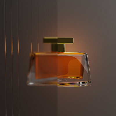 3D realistic perfume made in blender 3d 3dmodel animation blender design graphic design illustration