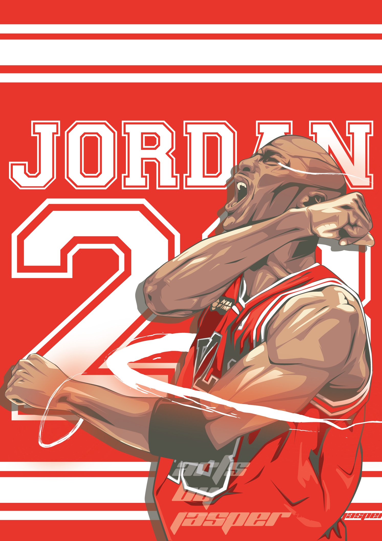 Michael Jordan Vector Art By Jasper Balbin On Dribbble