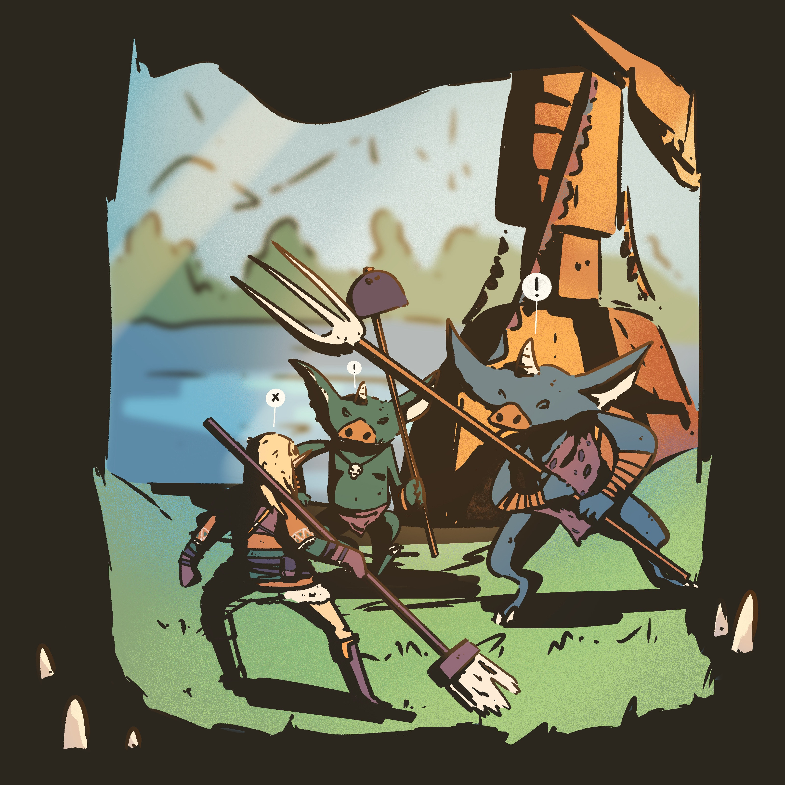 The Legend of Zelda cartoon character fanart fantasy gameart illustration link rpgart zelda