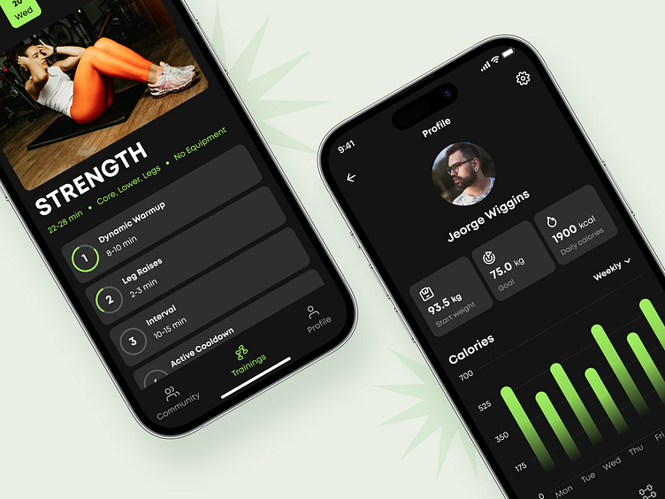 Fitness App Concept by Ronas IT | UI/UX Team on Dribbble