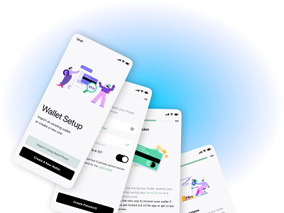 C/Wallet activation 📲 appdesign crypto cryptowallet onboarding productdesign ui uiux ux wallet