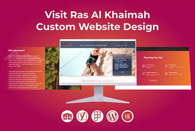 Visit Ras Al Khaimah Custom Website Design attractive website business website design graphic design hajarmountains illustration landing page responsive website ui web design website design