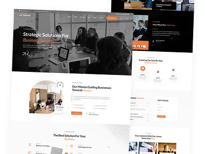 Business Consulting Website business consulation consulting design home page landing page ui uxui web web design website