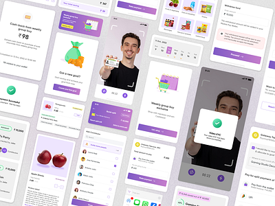 UI Design of Marble Pay App app app design app screens applications applify delivery app design finance illustration mobile app mobile app design shopping app ui ui design ux