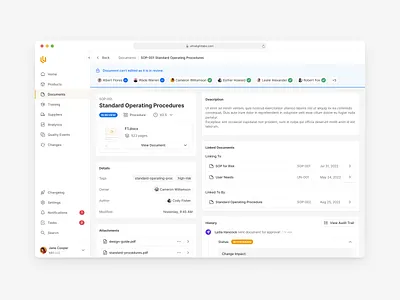 Document in Review activity feed app attachment dashboard document linked review ui users ux