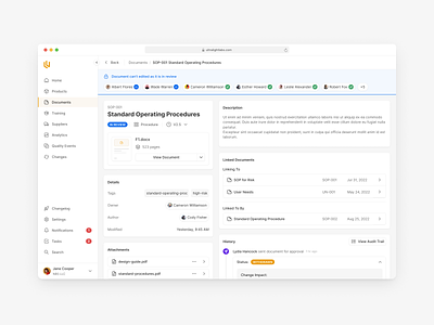 Document in Review activity feed app attachment dashboard document linked review ui users ux