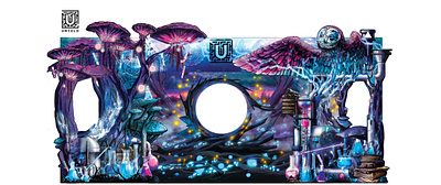 UNTOLD Festival - Alchemy Stage 2016 2d fantasy festival illustration stage stage design untold untold festival