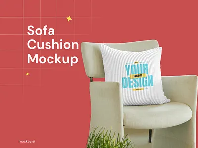 Free sofa cushion mockup design free mockup freebie freebies graphic design illustration logo mockup mockups