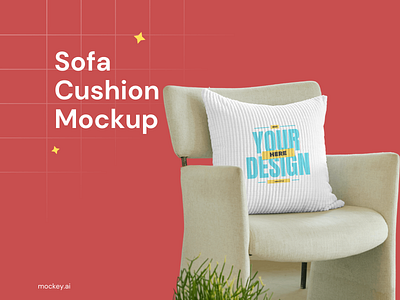 Free sofa cushion mockup design free mockup freebie freebies graphic design illustration logo mockup mockups