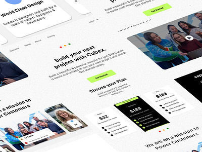 Cubex the template seller best ui figma la landing page mokeup ui ui ux web design