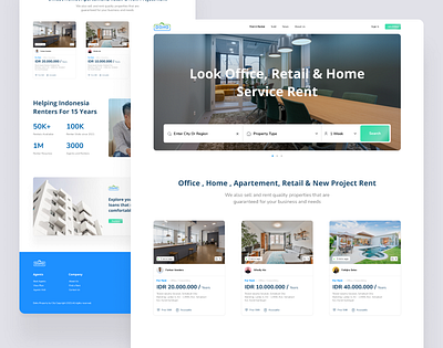 Office, Home Service Rent - DOHO Property brand branding business web design designer landing landing page logo page web design web page web site website website design websites