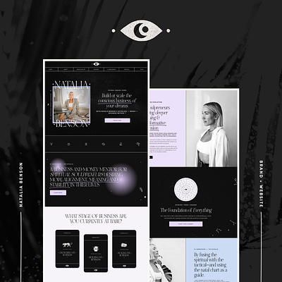 Natalia Benson Brand & Web Design branding logo squarespace website design