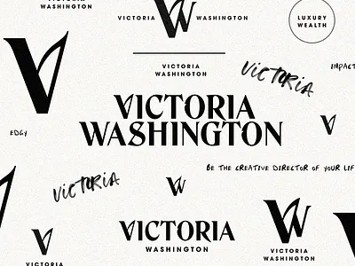 Victoria Washington Brand Identity branding editorial typography