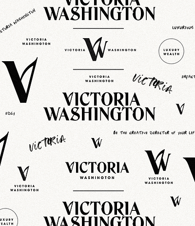 Victoria Washington Brand Identity branding editorial typography