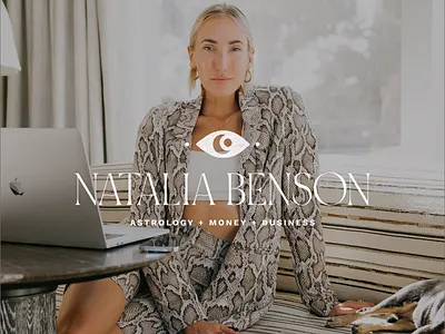 Natalia Benson Logo astrology branding logo mystic