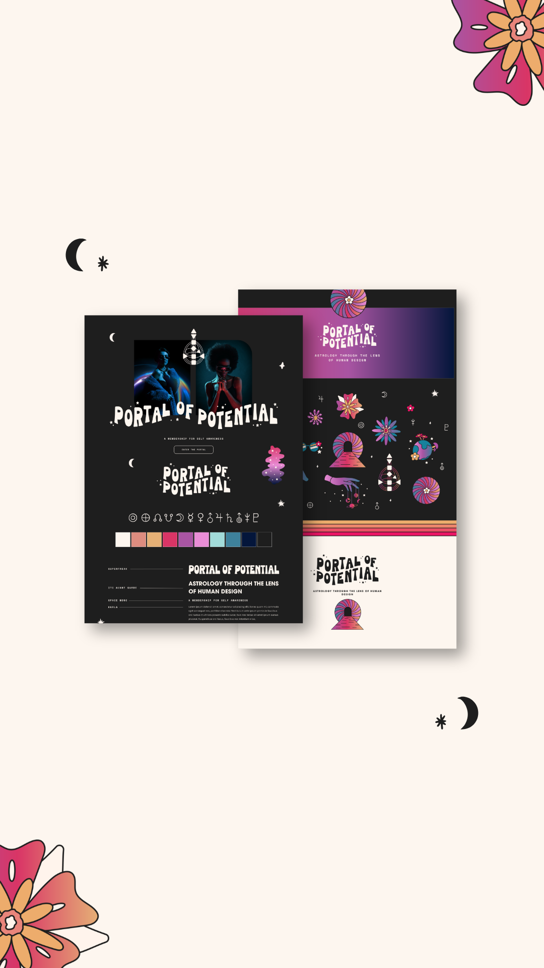 Portal Of Potential Branding branding illustration logo