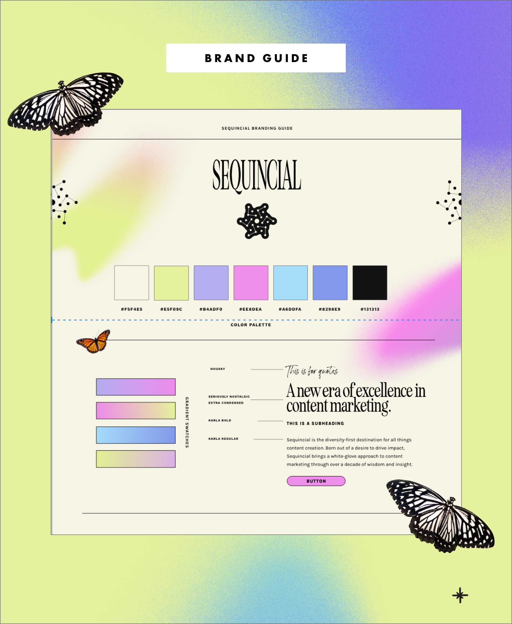 Sequincial Brand Guide branding logo