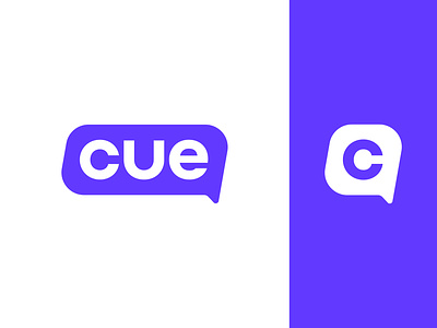 Cue logo design ai branding c chat bot chat bubble cue customer service design facebook fast icon letter logo negative space smart social speed timeless web3 whatsapp