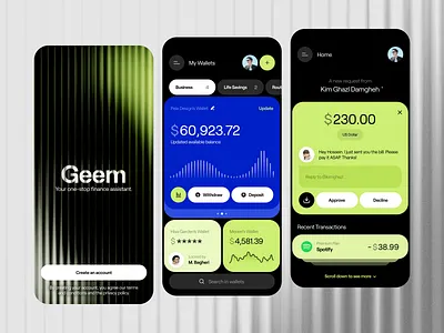 Finance Mobile App 💸 assest bank banking binance bitcoin coin crypto finance financial fintech mobile money money transfer nft online bank online banking swap transfer ui ux