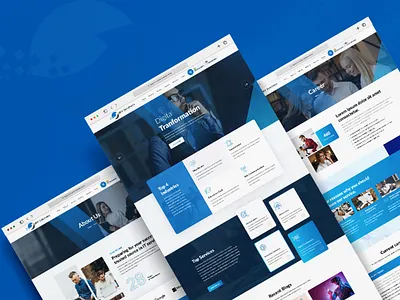 UI/UX Design Layout for JKV Solutions digital transformation layout it services it website technology website ui design uiuxdesign website design